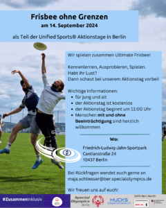 Frisbee ohne Grenzen – Aktionstag 14.09.24